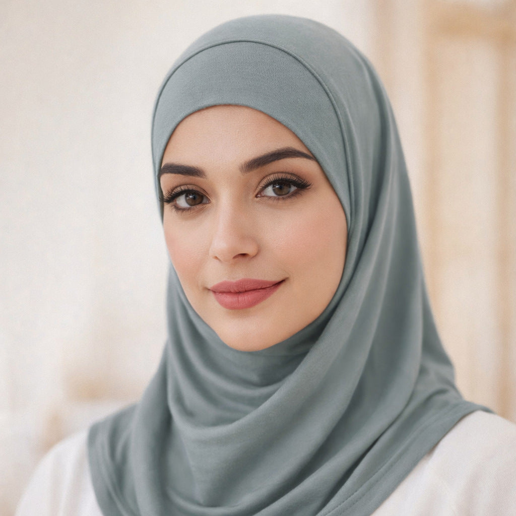 Hijab Stylish new women's knitted stretch base layer hat