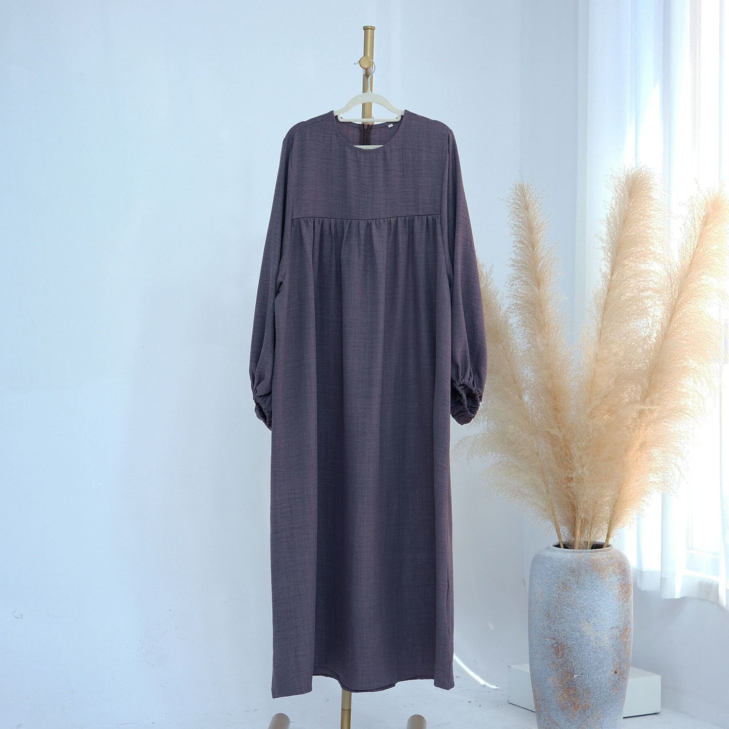 Breastfeeding Abaya: Comfortable Modest Full-Length Loose Fit Dress