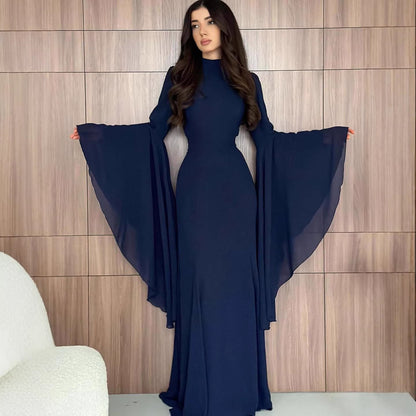 Elegant Butterfly Sleeve Abaya – Modest Maxi Dress for Women