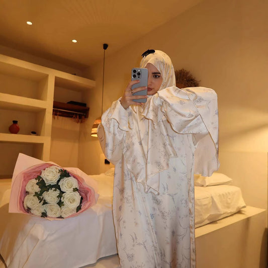 A soft, simple abaya you’ll love to wear.