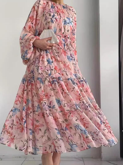 Elegant Floral Maxi Dress
