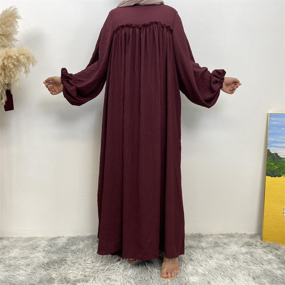 Elegant Pleated Abaya
