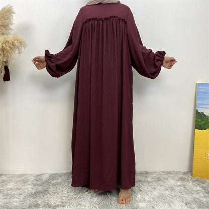 Elegant Pleated Abaya