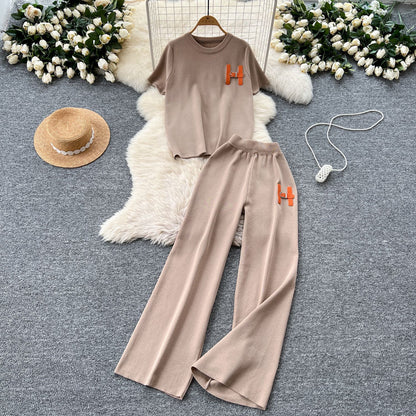 Elegant Two-Tone Knit  Set – Modest Chic Matching Outfit