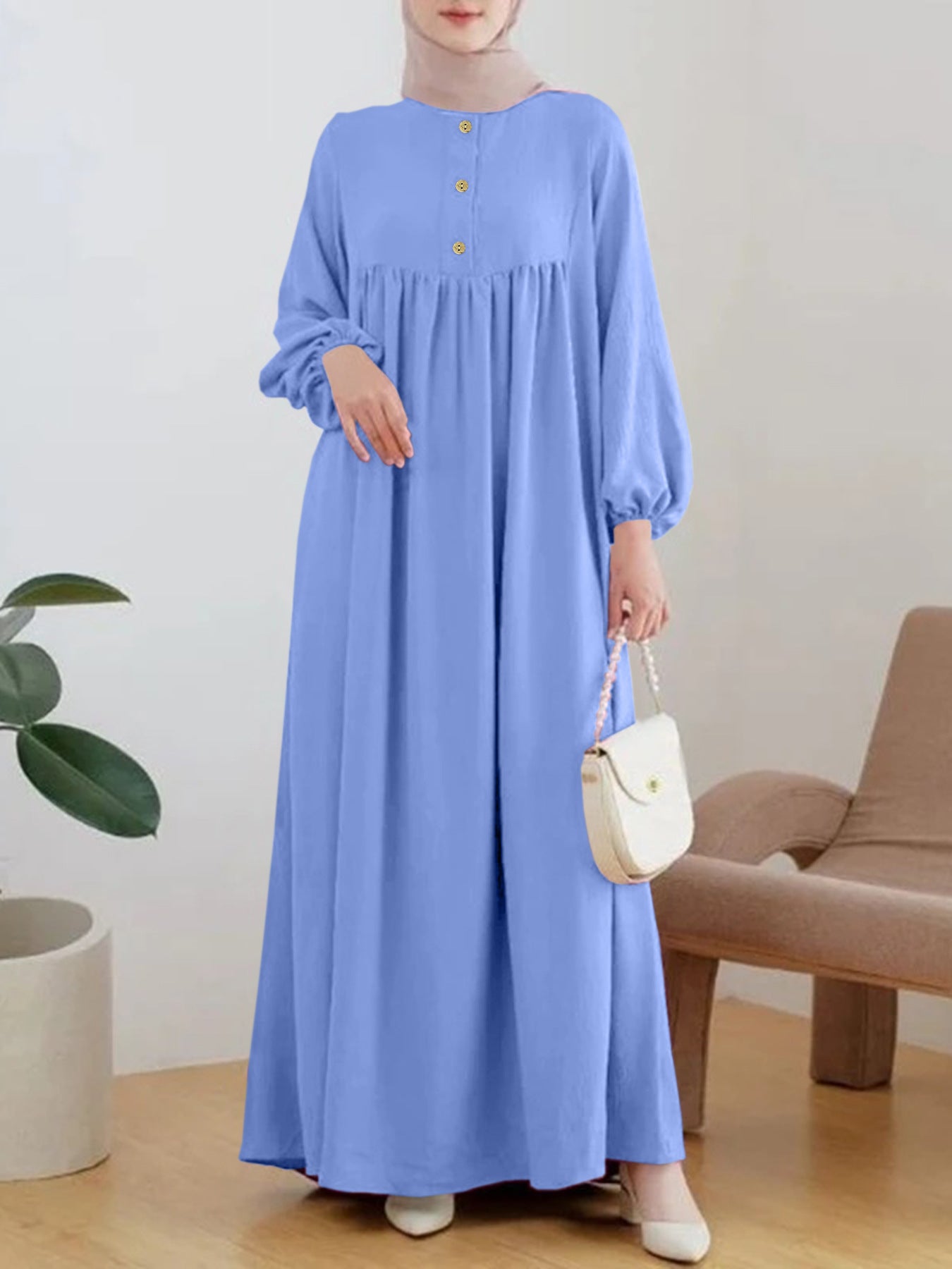 Elegant Modest Maxi Abaya Dress