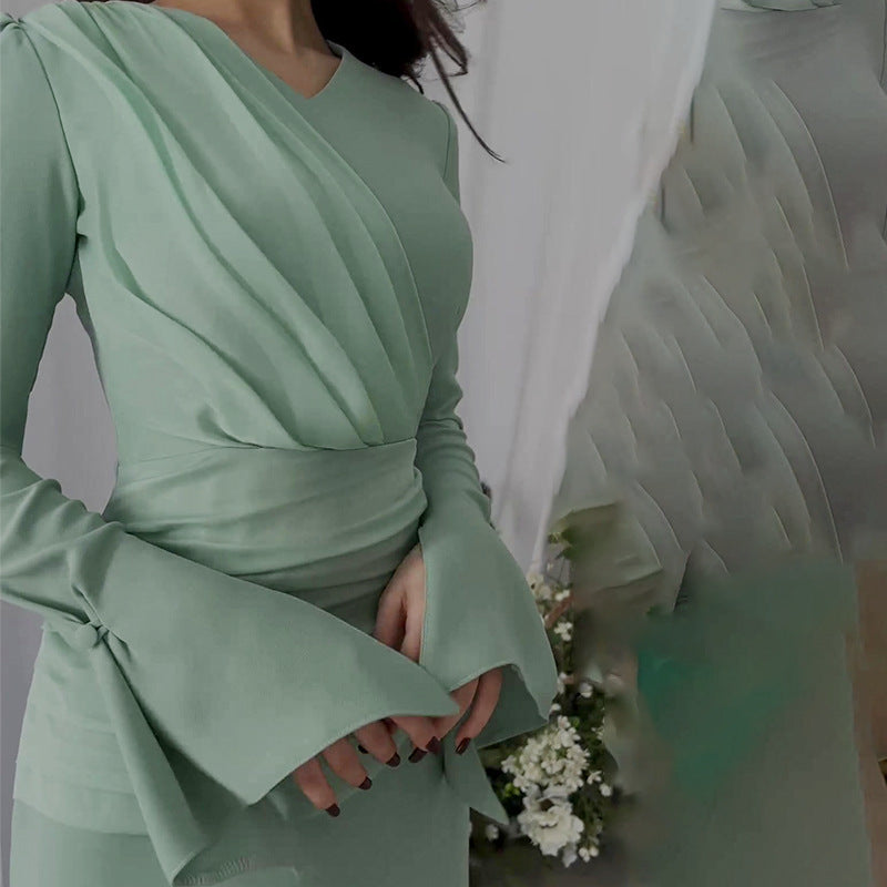 Mint Green Elegant Maxi Dress