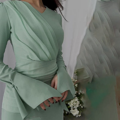Mint Green Elegant Maxi Dress