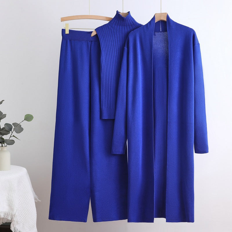 Elegant Two-Tone Knit  Set – Modest Chic Matching Outfit