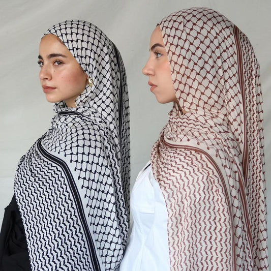 Hijab chiffon scarf for women, breathable and lightweight, fashionable and simple