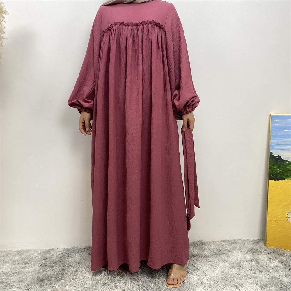 Elegant Pleated Abaya