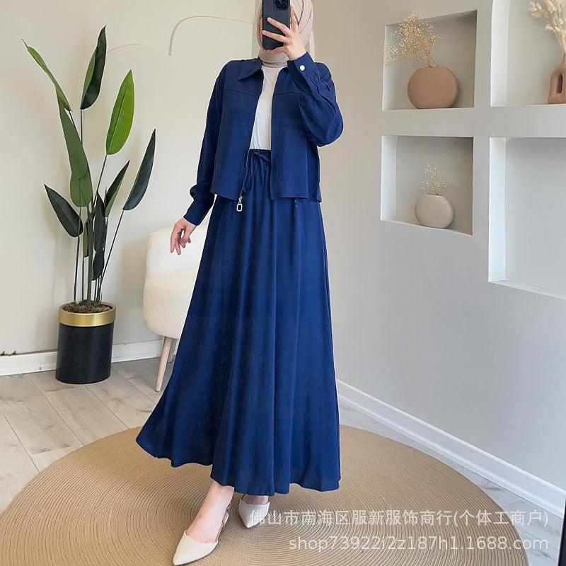 2026 autumn new fashion suit casual long sleeve coat skirt skirt women