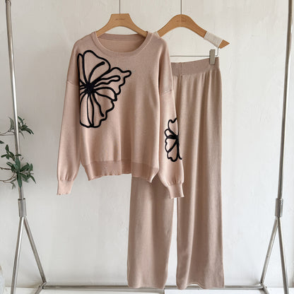Elegant Two-Tone Knit  Set – Modest Chic Matching Outfit