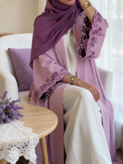 Turkish Style Embroidered Cardigan Women's Casual Dress