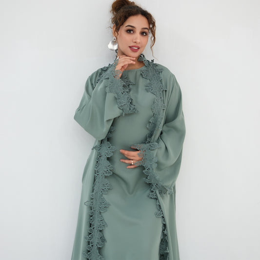 Elegant Embroidered Abaya – Premium Modest Maxi Dress
