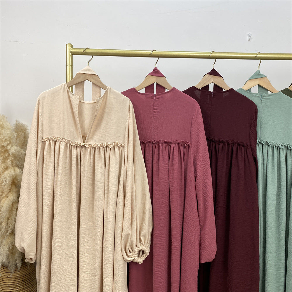 Elegant Pleated Abaya