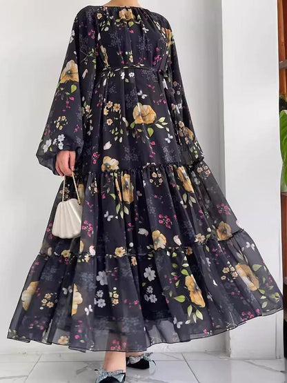 Elegant Floral Maxi Dress