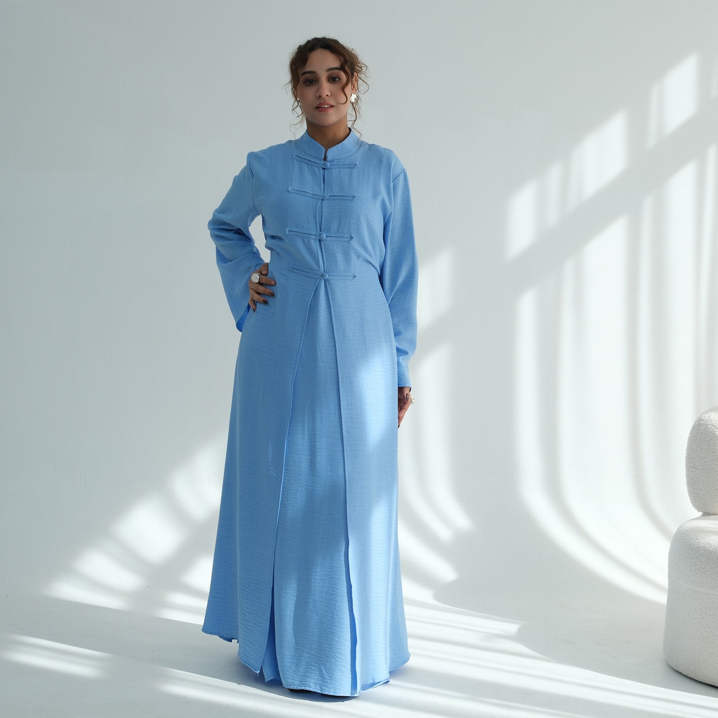 Classic Button Front Abaya – Elegant Everyday Modest Wear