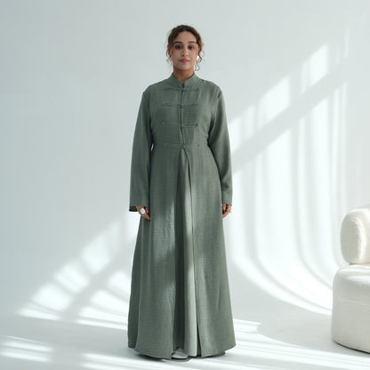 Classic Button Front Abaya – Elegant Everyday Modest Wear