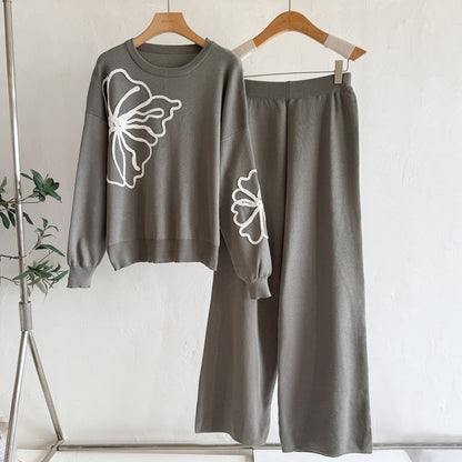 Elegant Two-Tone Knit  Set – Modest Chic Matching Outfit