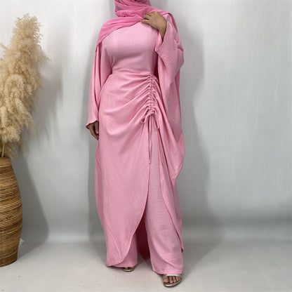 Modest 2 Piece Set for Women, Batwing Sleeve Top