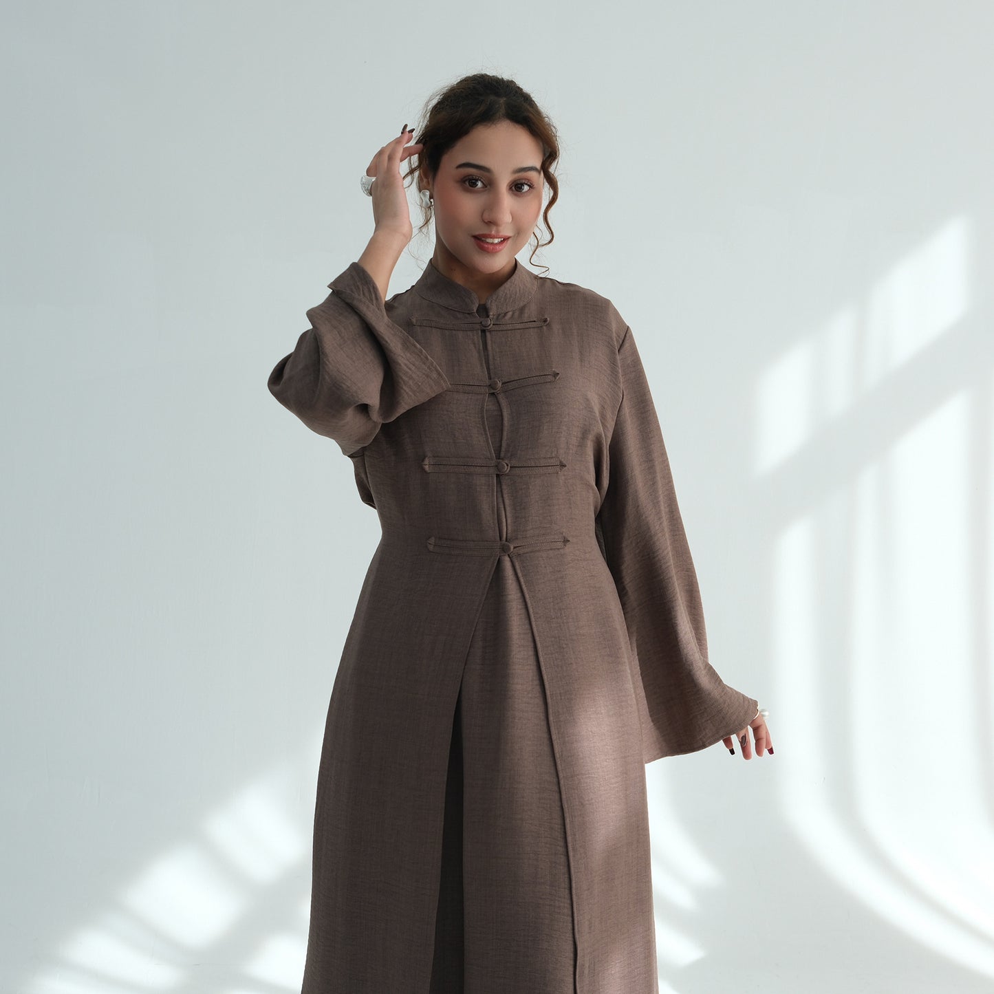 Classic Button Front Abaya – Elegant Everyday Modest Wear