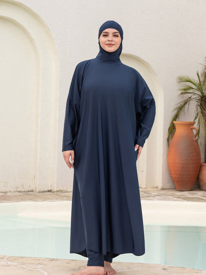Stay confident and covered with this elegant modest swimwear
