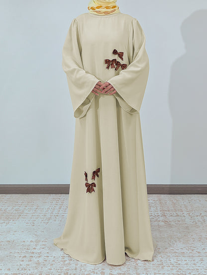 Elegant Bow Detail Maxi Dress