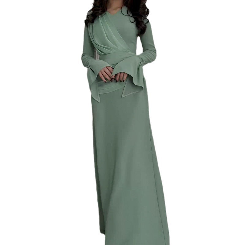 Mint Green Elegant Maxi Dress