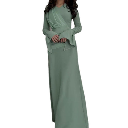 Mint Green Elegant Maxi Dress