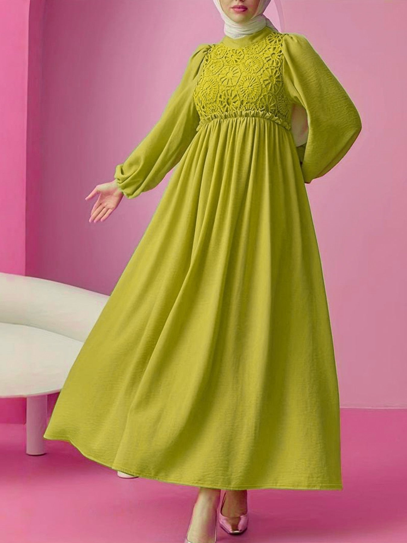 Elegant Embroidered Maxi Dress