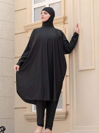 Stay confident and covered with this elegant modest swimwear