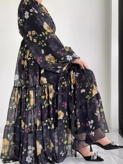 Elegant Floral Maxi Dress