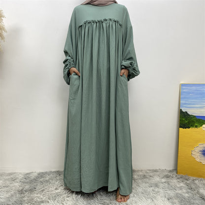 Elegant Pleated Abaya