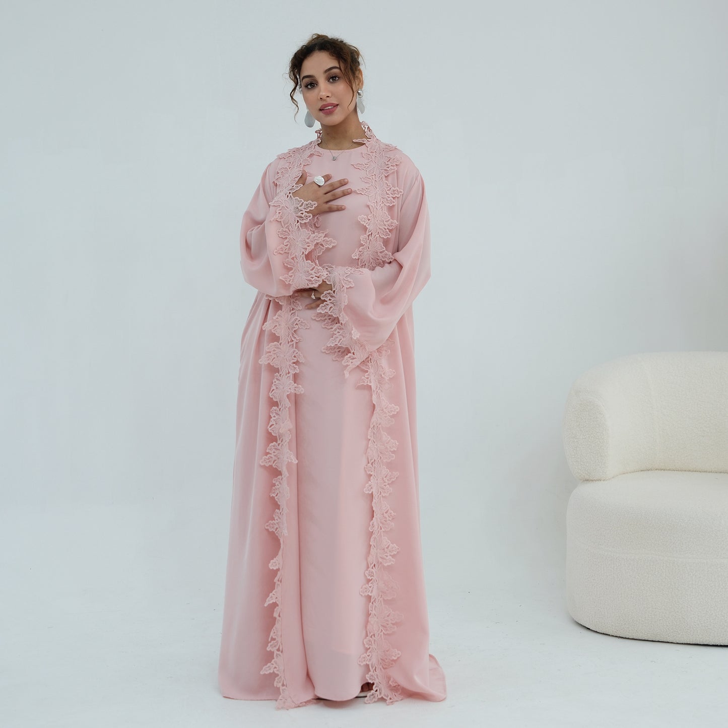 Elegant Embroidered Abaya – Premium Modest Maxi Dress