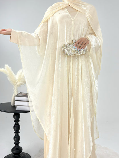 Pearl Starry Sky Dress Two-Piece Set Turkish Loose Long