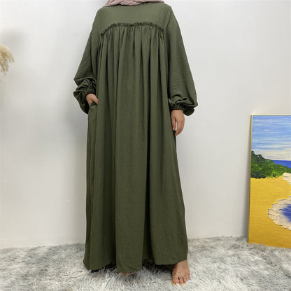 Elegant Pleated Abaya