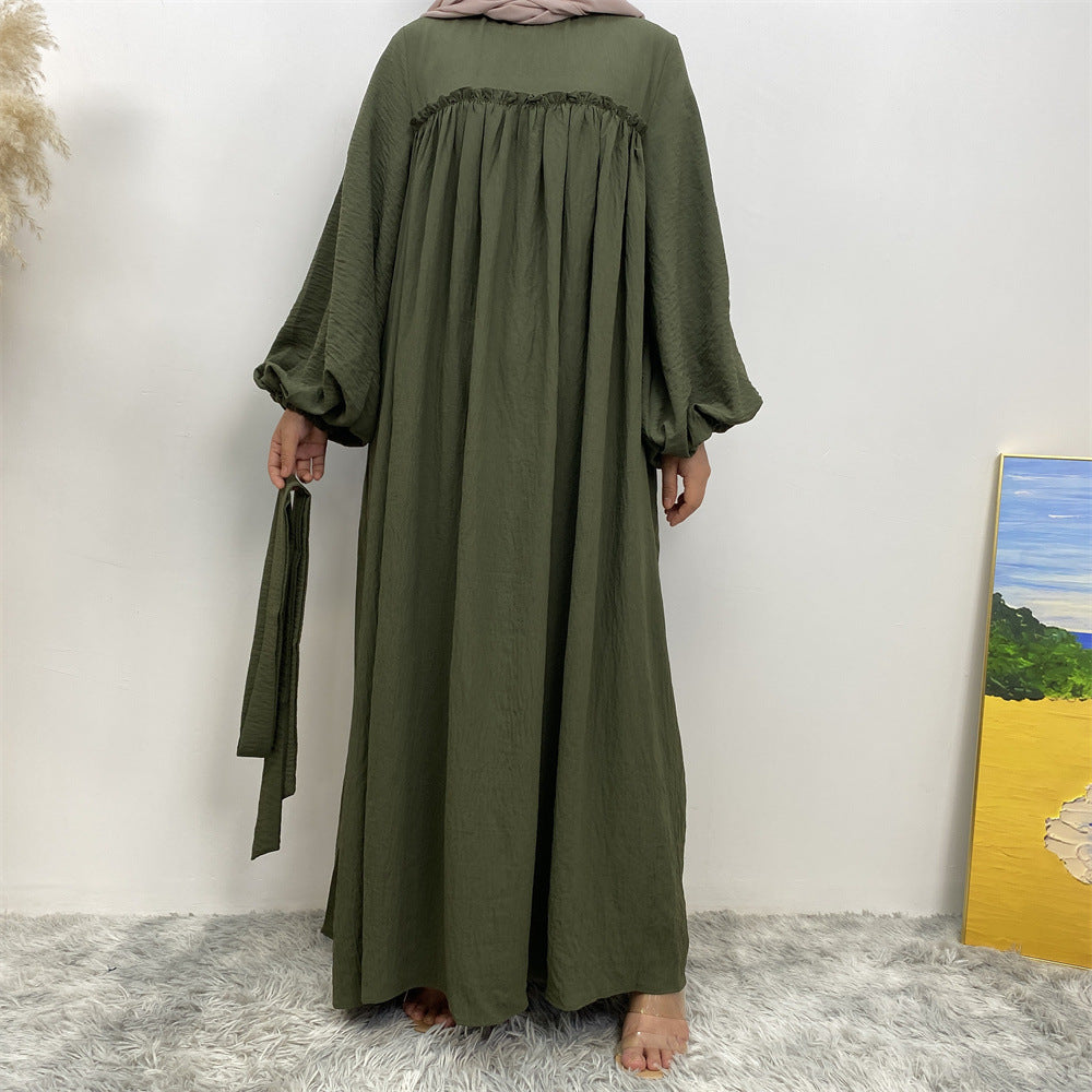 Elegant Pleated Abaya