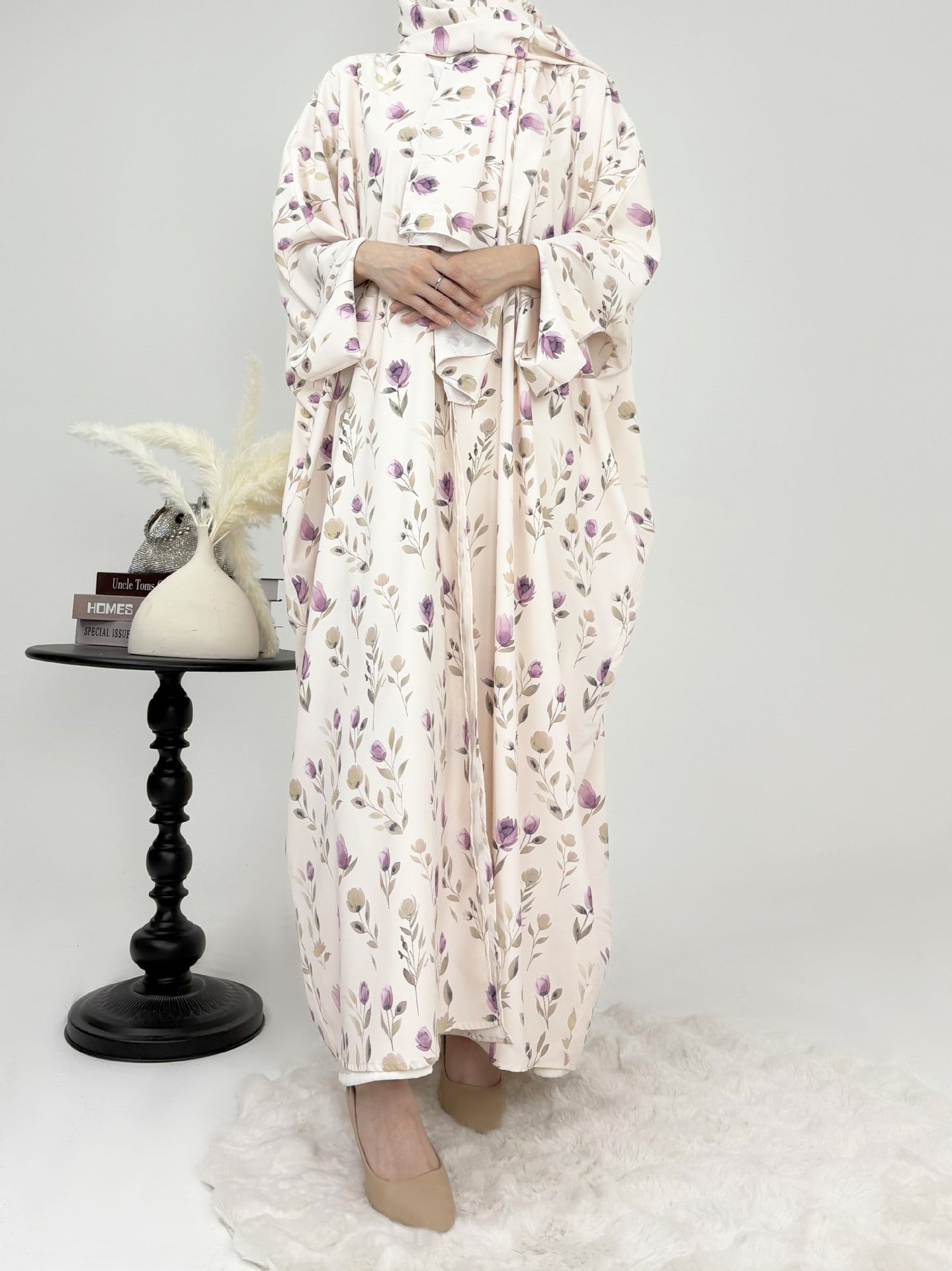 Two-Piece Abaya Set – Lightweight Summer Kimono & Inner Dress