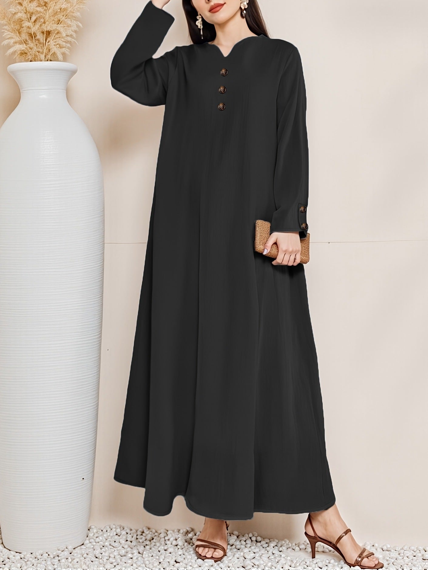 Abaya Textured Modest Style