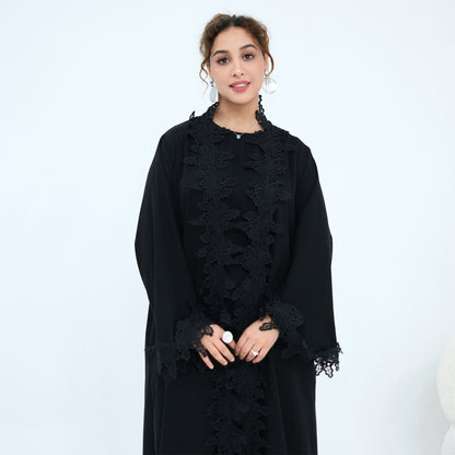 Elegant Embroidered Abaya – Premium Modest Maxi Dress
