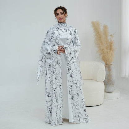 Floral Modest Maxi Dress – Elegant Long Sleeve