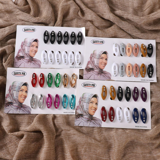 Secure Hijab Fastening Pins – Multi Color Set