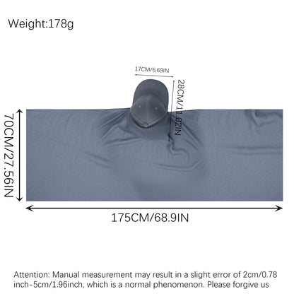 Modern Muslim Fashion – Soft Gray Hijab with Cap