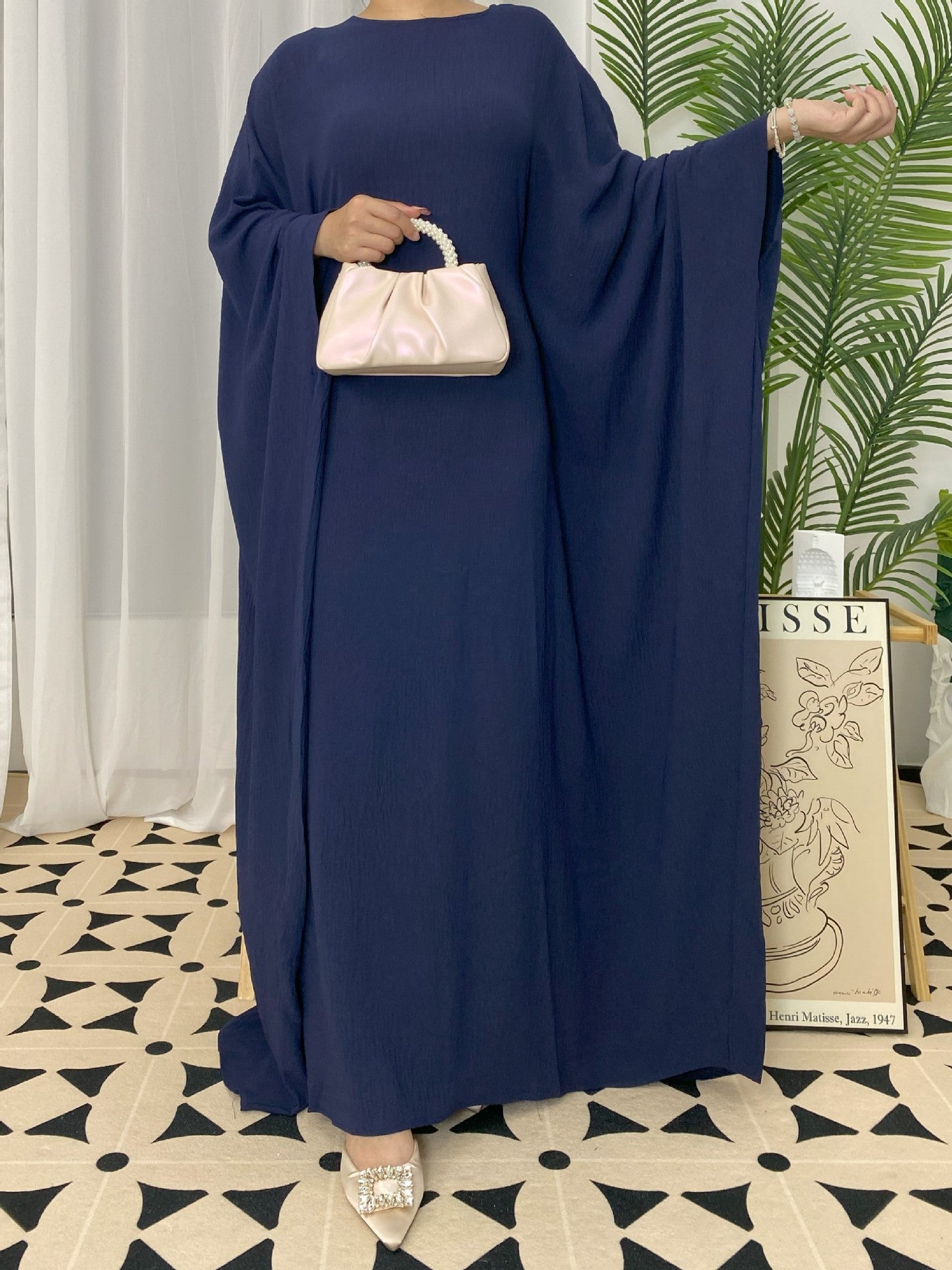 Sleeve Dress, Solid Color Elegant Dress for Women, Suitable for Parties