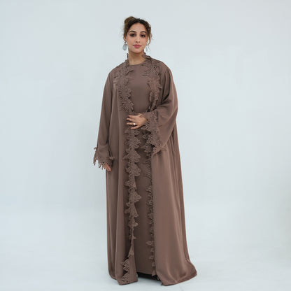 Elegant Embroidered Abaya – Premium Modest Maxi Dress