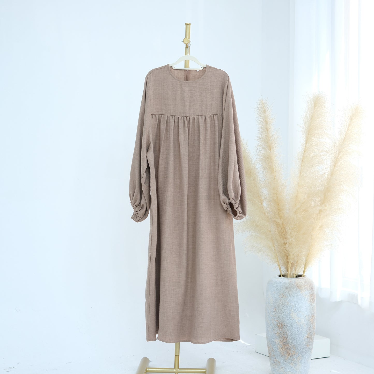 Breastfeeding Abaya: Comfortable Modest Full-Length Loose Fit Dress