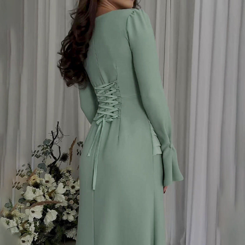 Mint Green Elegant Maxi Dress