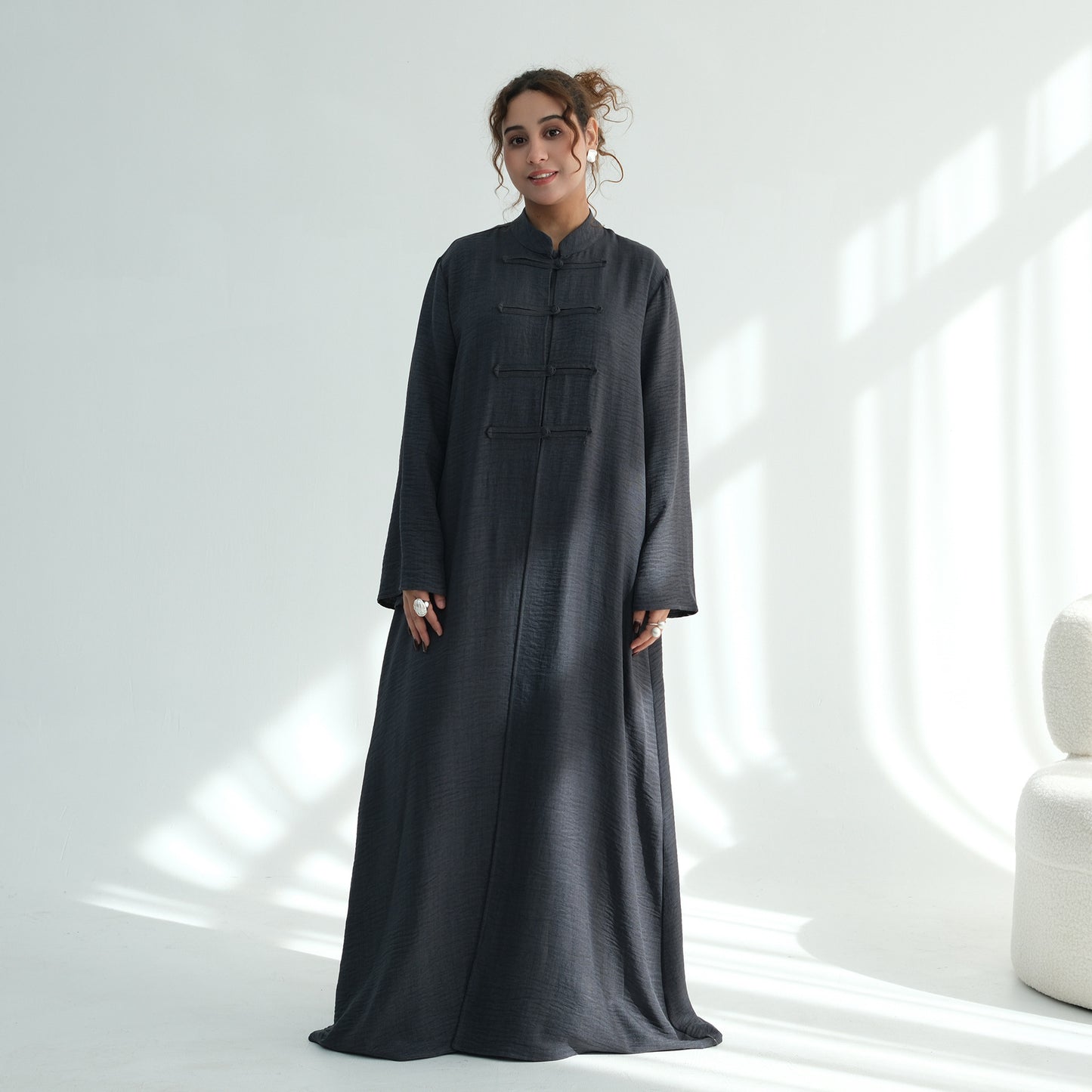 Classic Button Front Abaya – Elegant Everyday Modest Wear