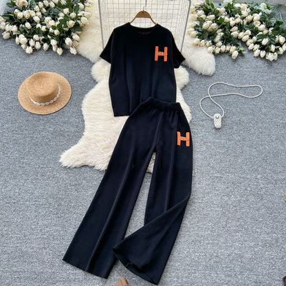Elegant Two-Tone Knit  Set – Modest Chic Matching Outfit