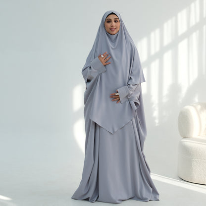 Prayer Abaya Set with Matching Khimar